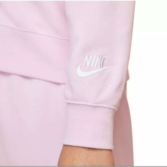 1X PLUS SIZE NIKE Women's Crew neck Sportswear Jacket PINK SWEATSHIRT DM3284-695 - Picture 7 of 11